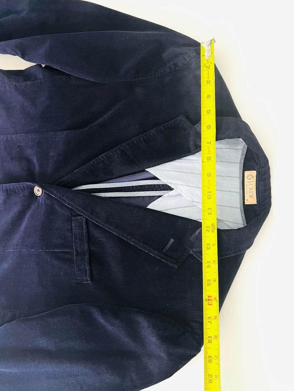 100% Cotton J. Crew Men’s Navy Corduroy Blazer